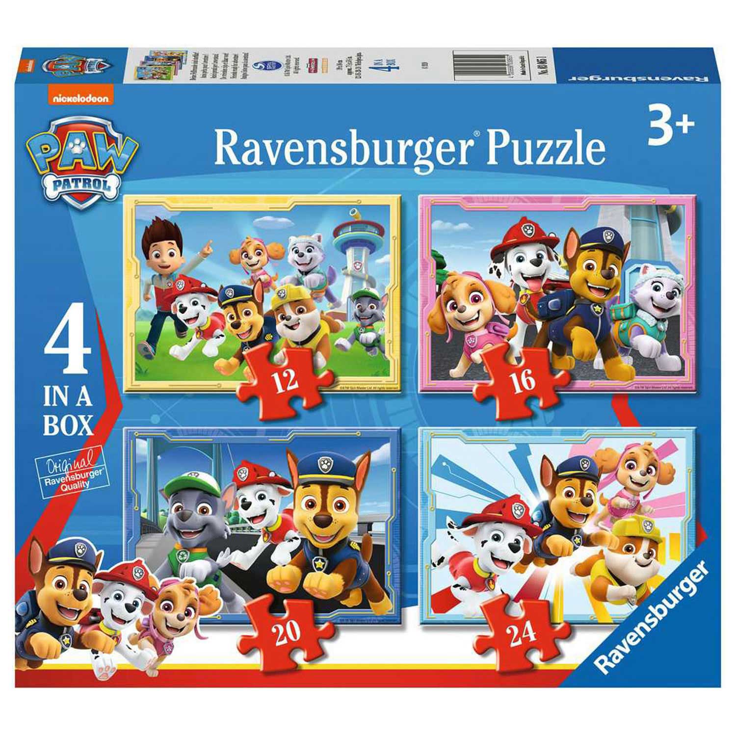 Puzzle 4 Puzzles - Pat Patrouille