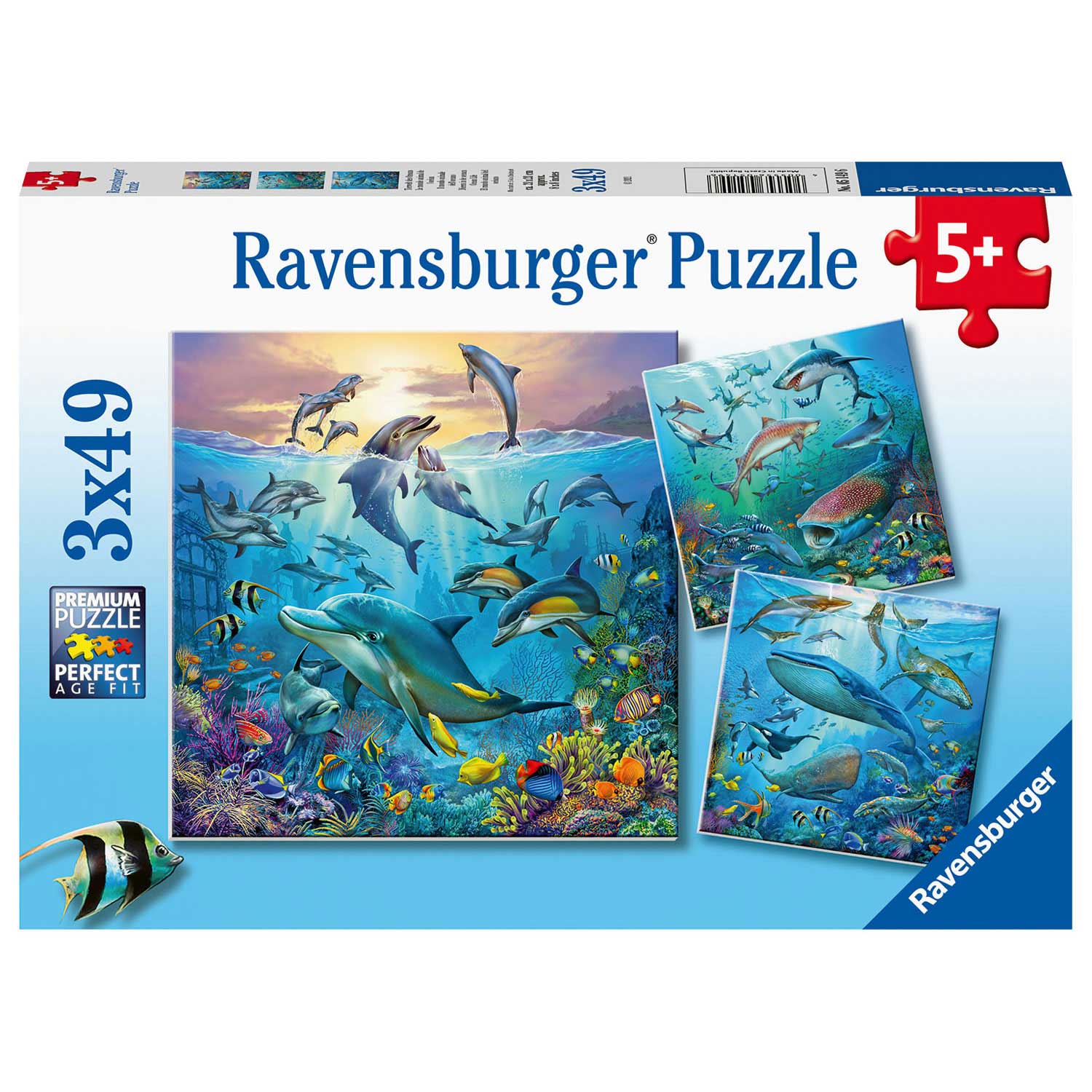 Dieren in de Oceaan, 3x49st. | Thimble Toys