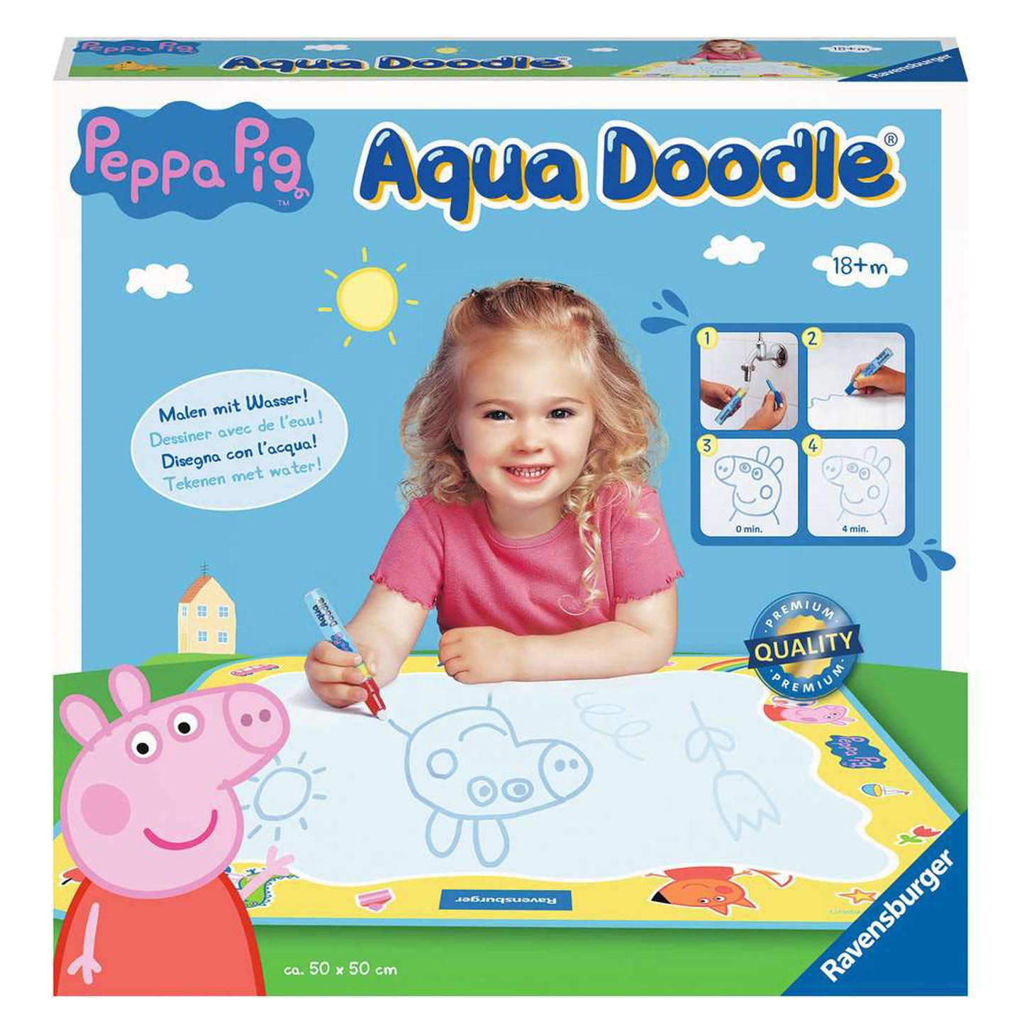 Aquadoodle Peppa Pig Mat: Allows no mess drawing by using water to create  fun 5011666720343