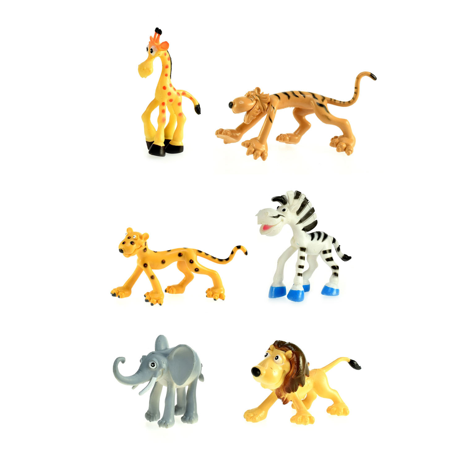 Friendly Wild Animals, 6st | Thimble Toys