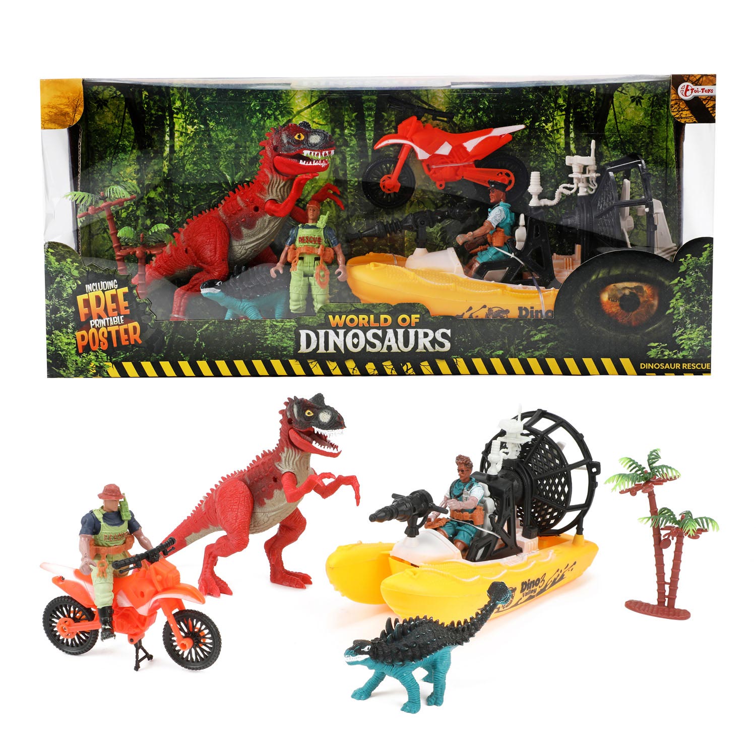 Kid connection 2024 dinosaur playset