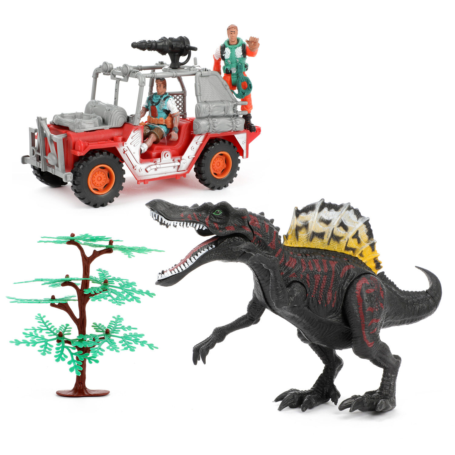 Set De Jeu Dinosaure Avec Jeep