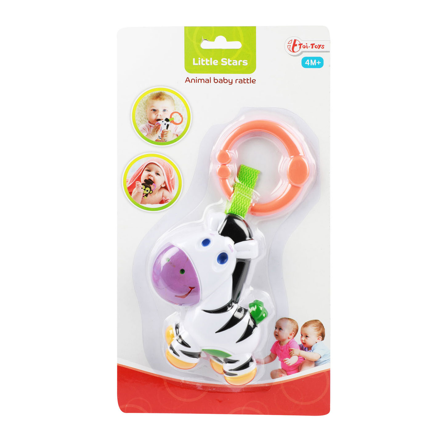 Little Stars Baby Rattle - Zebra