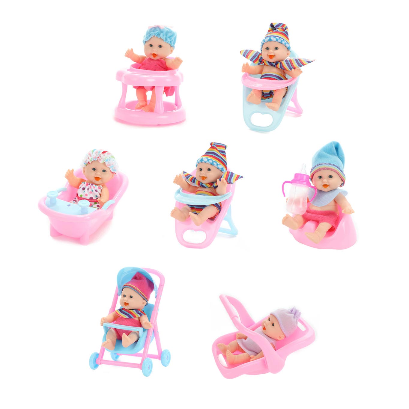 Baby Beau Mini Doll Sitting, 12cm | Toys