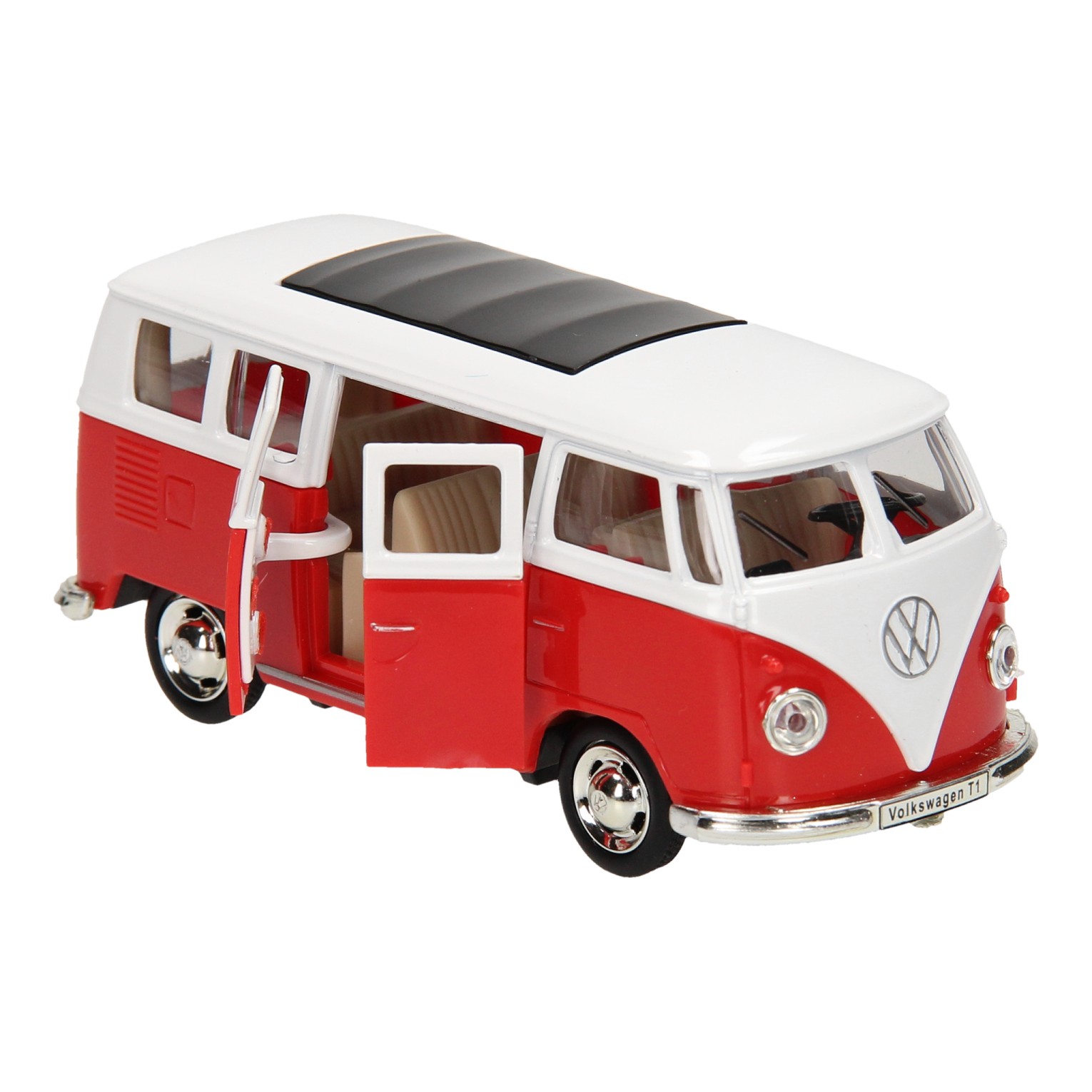 Gepensioneerde voorspelling Glad Die-Cast Pull Back Volkswagen Bus T1, 1:38 | Thimble Toys