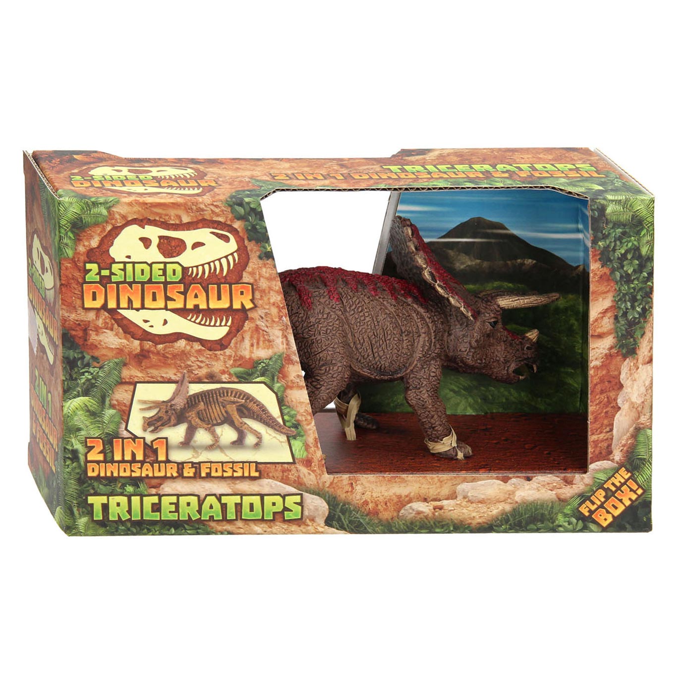 Animal World Bilateral Dino - Triceratops | Thimble Toys
