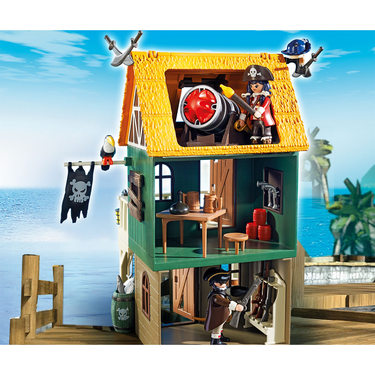 Geschikt troon noodsituatie Playmobil 4796 Super 4 Secret Pirate fortress with Ruby Red | Thimble Toys