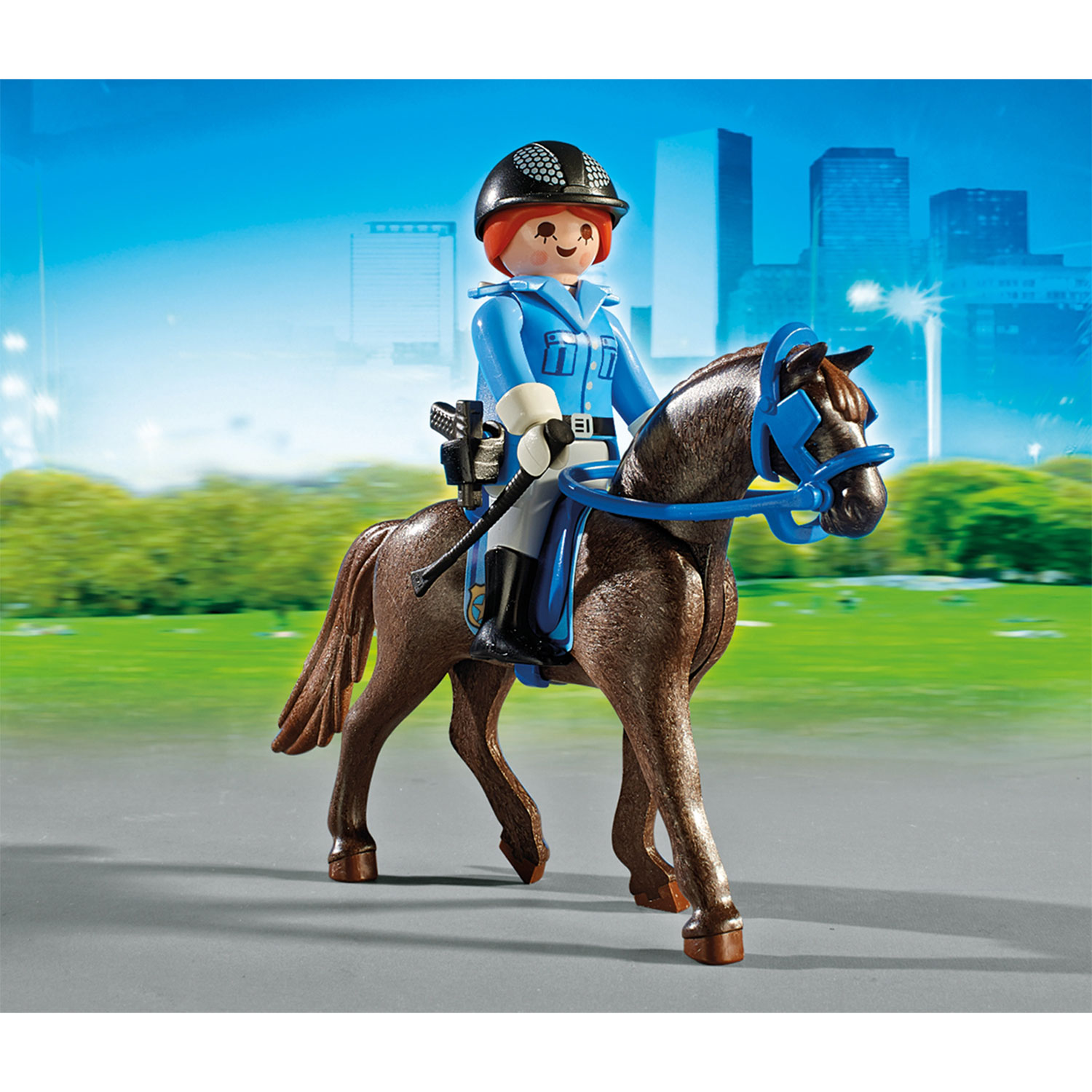 Triatleet Hilarisch Vorming Playmobil 6922 Politie met Paard en Trailer | Thimble Toys