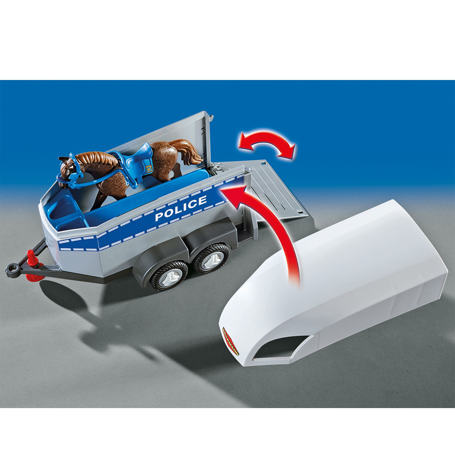 Haalbaarheid BES moederlijk Playmobil Police 6922 with horse and Trailer | Thimble Toys