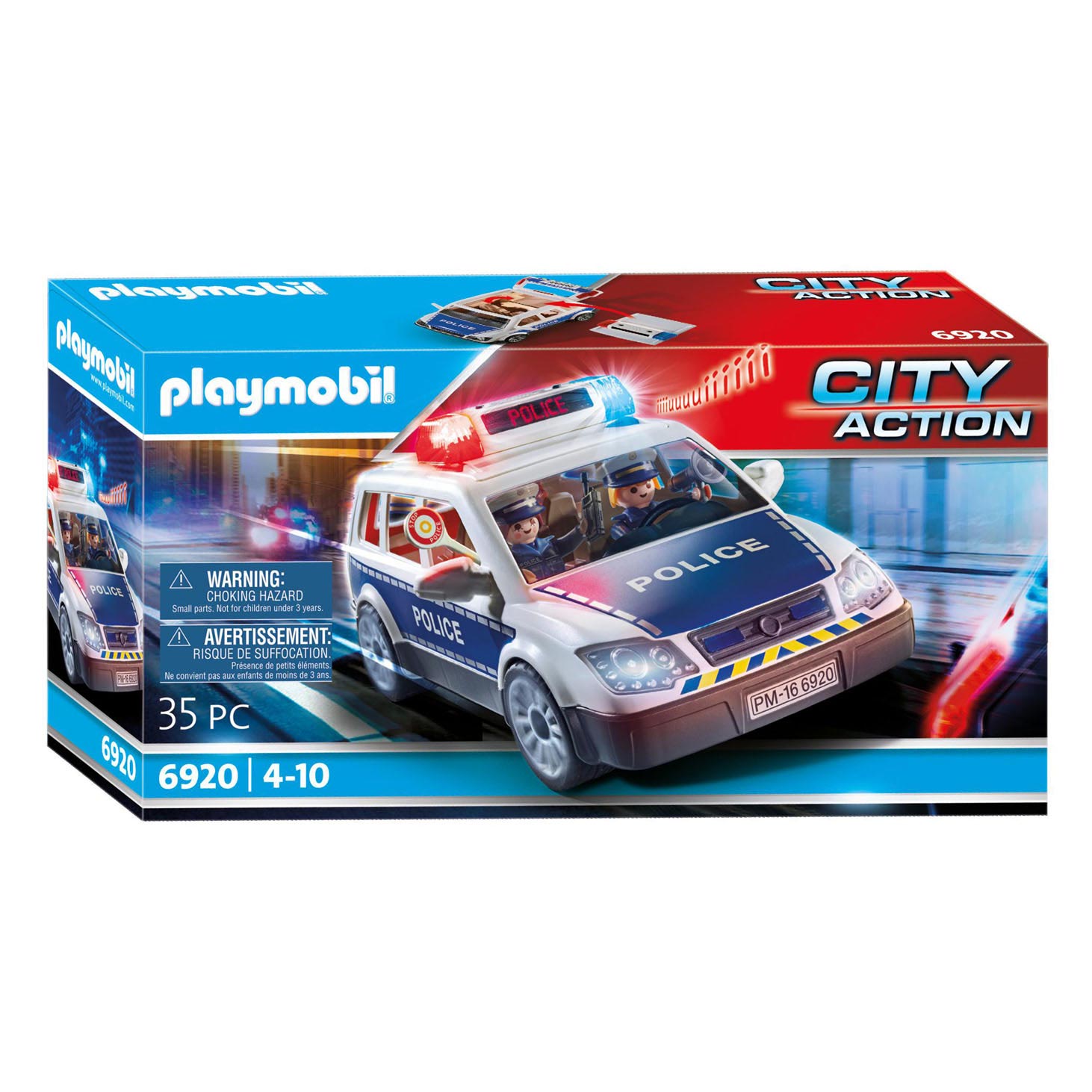 Playmobil City Action Police Patrol Light and Sound - | Thimble Toys