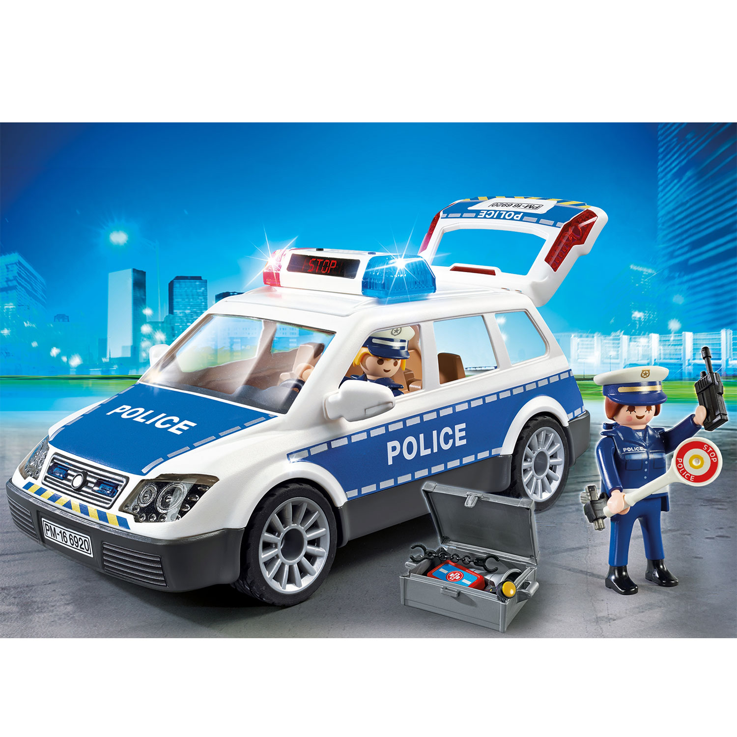Onrechtvaardig Aan het leren scheepsbouw Playmobil City Action Police Patrol with Light and Sound - 6920 | Thimble  Toys