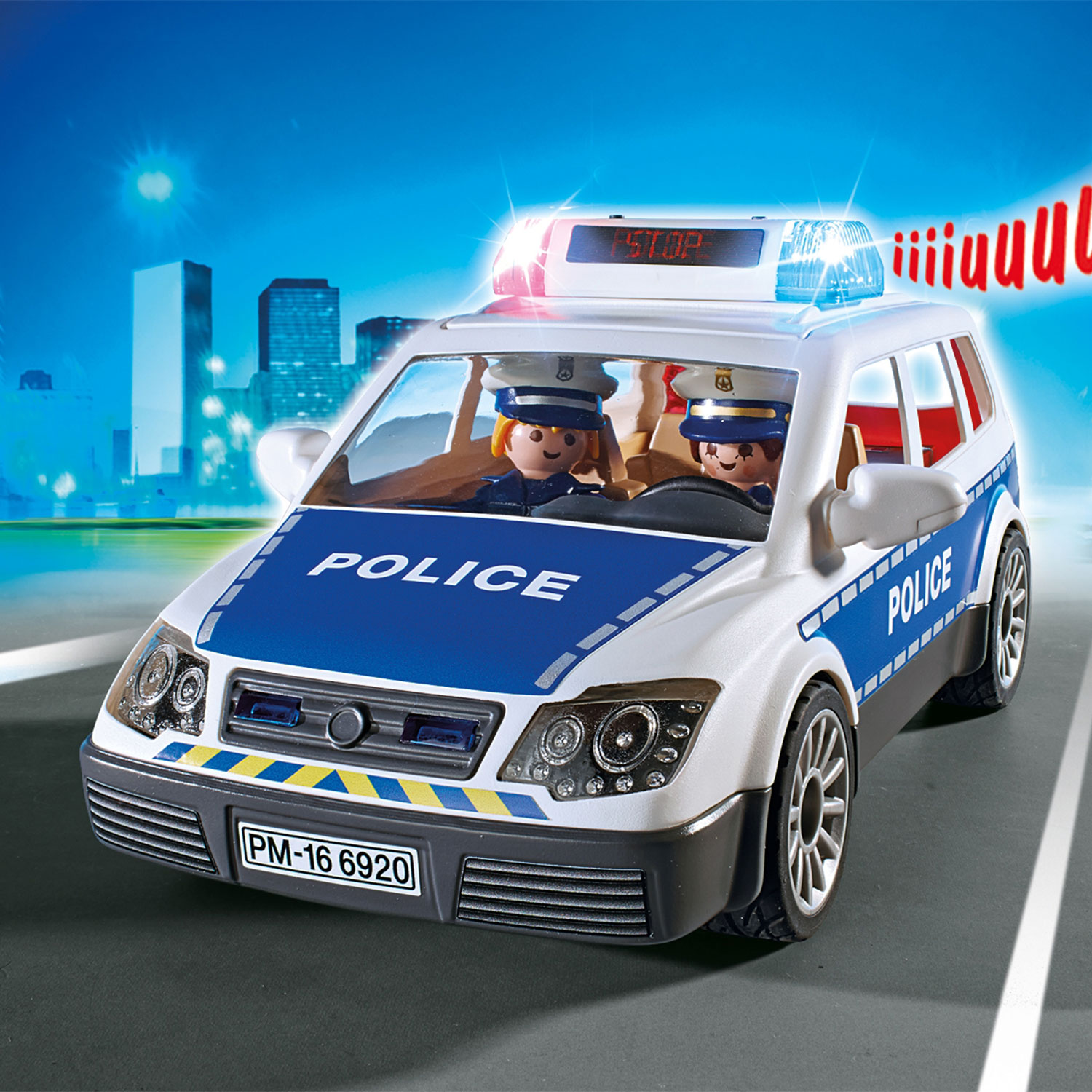 Onrechtvaardig Aan het leren scheepsbouw Playmobil City Action Police Patrol with Light and Sound - 6920 | Thimble  Toys