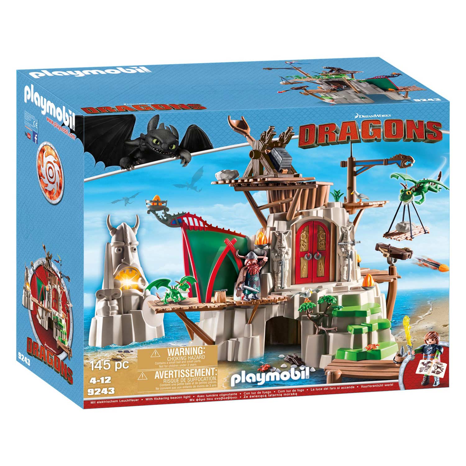 Sui klein paneel Playmobil Dragons 9243 Berk Drakeneiland | Thimble Toys