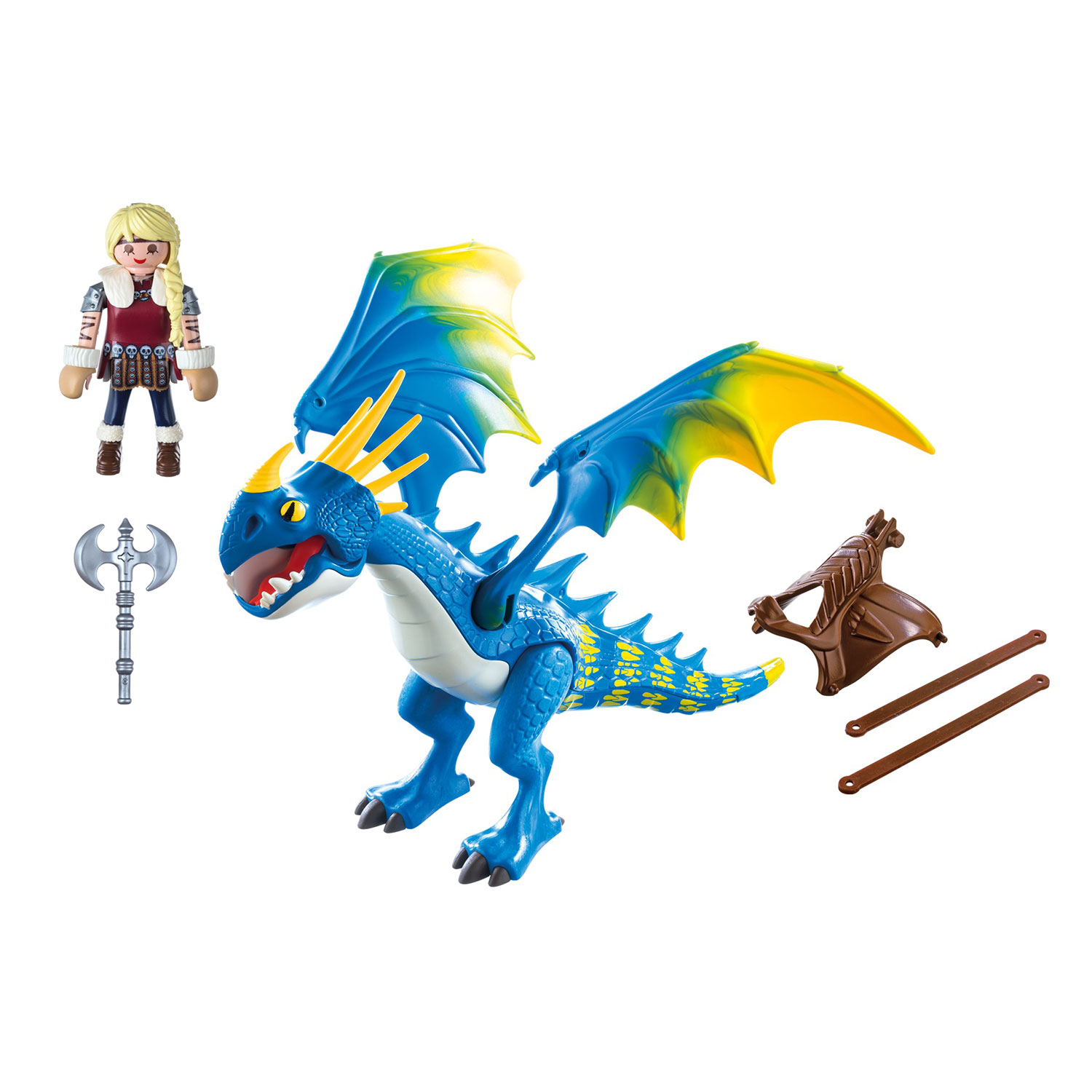 skovl Høne bruger Playmobil Dragons 9247 Astrid &amp; Stormfly | Thimble Toys
