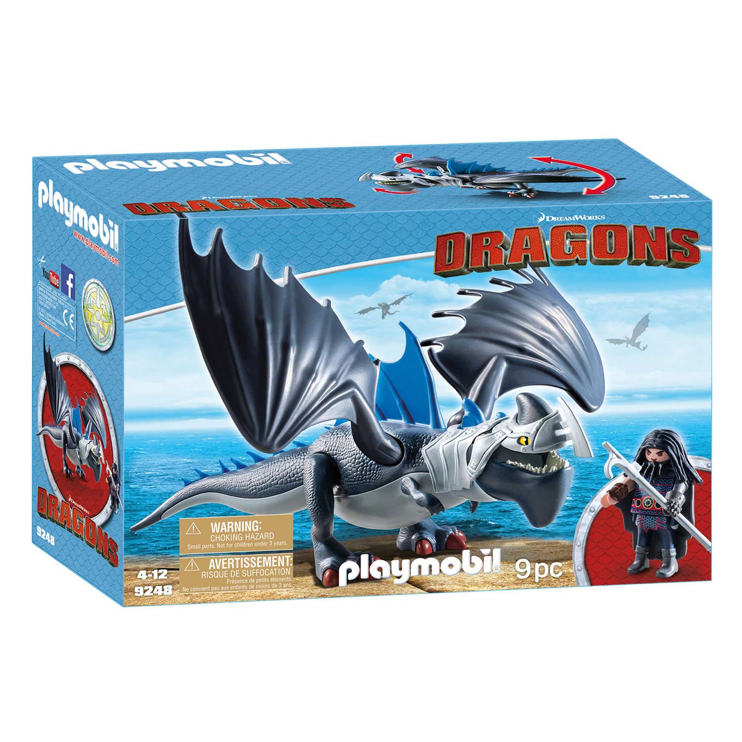 Of anders brand Oorlogsschip Playmobil Dragons 9248 Drago & Bepantserde Draak | Thimble Toys