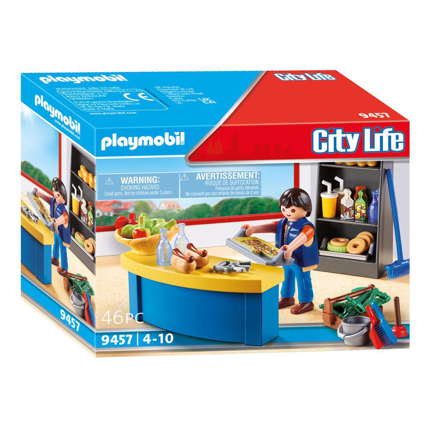 Playmobil City Life School Janitor with Kiosk - 9457