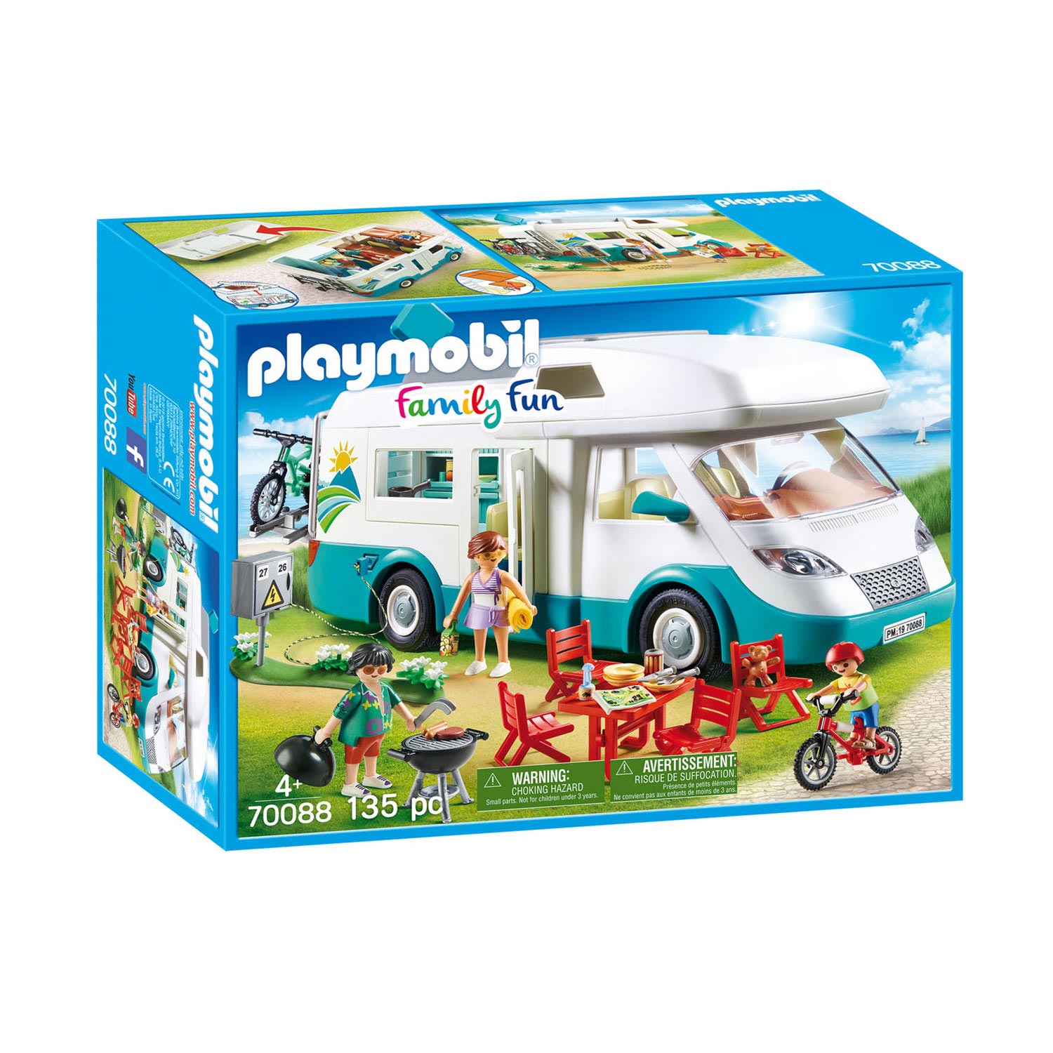 Correct overspringen Origineel Playmobil Family Fun Camper with Family - 70088 | Thimble Toys