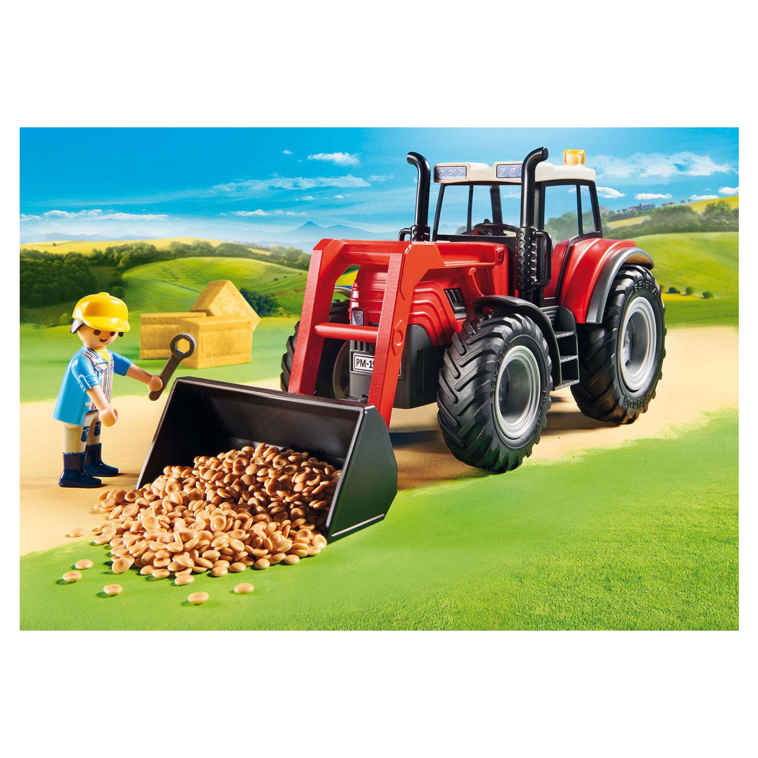 Playmobil Country Large Tractor with Trailer - 70131 Thimble Toys