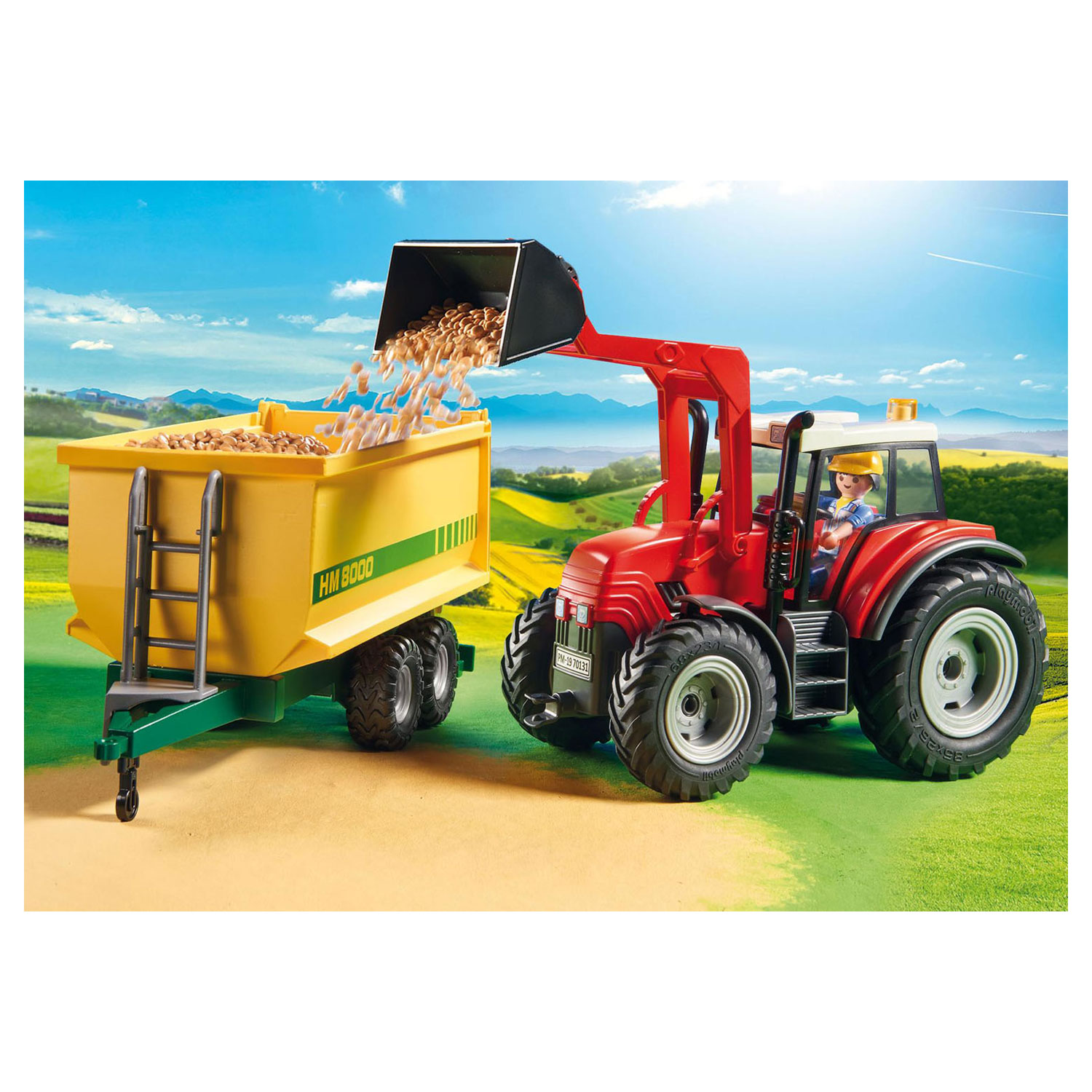 Playmobil Country Large Tractor with Trailer - 70131