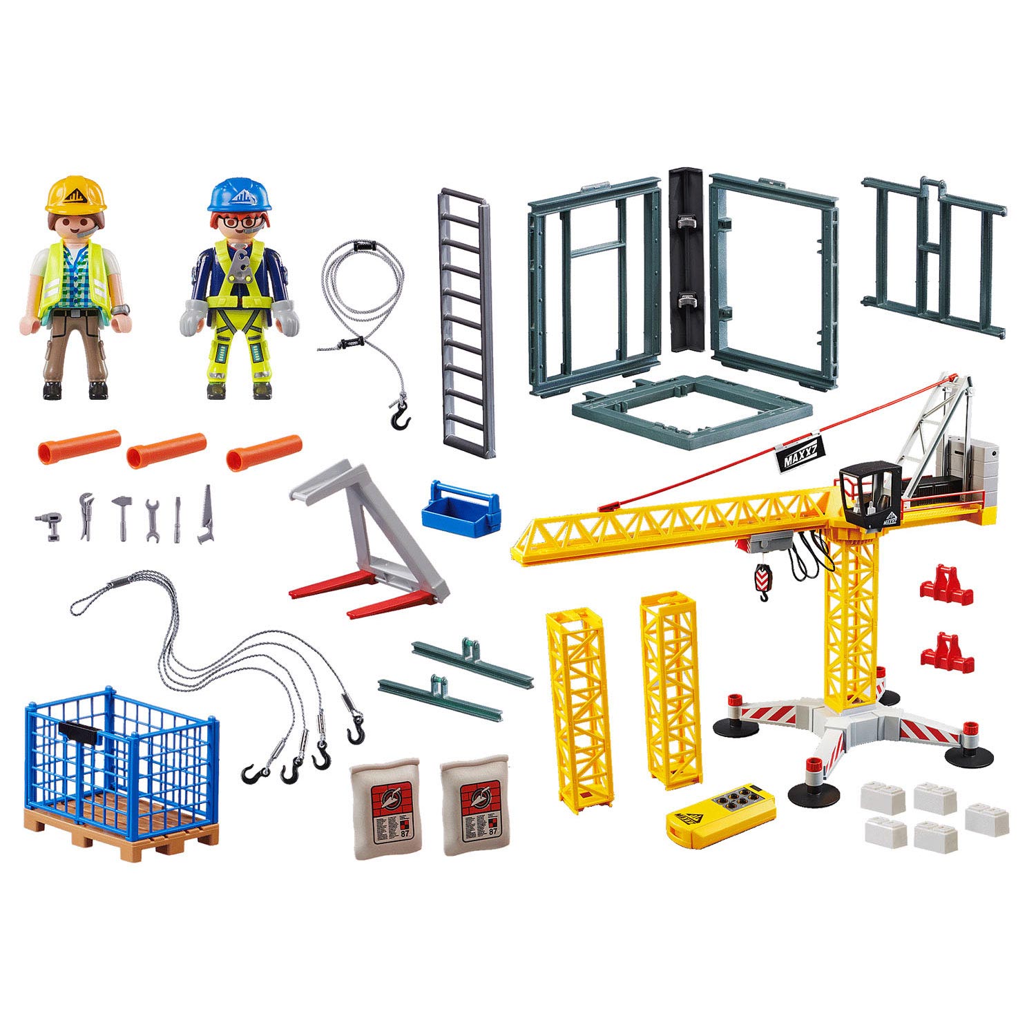 stapel Coöperatie elf Playmobil 70441 RC Construction crane with Construction part | Thimble Toys