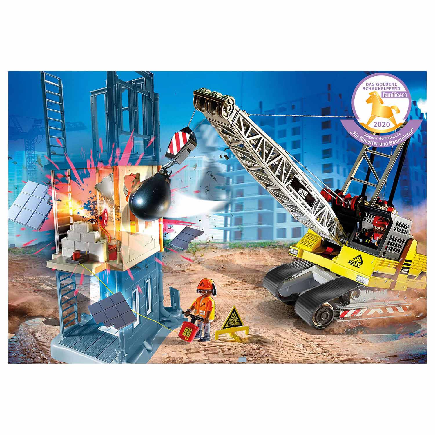 Playmobil City Action - Construction worker with edge cutter - 7