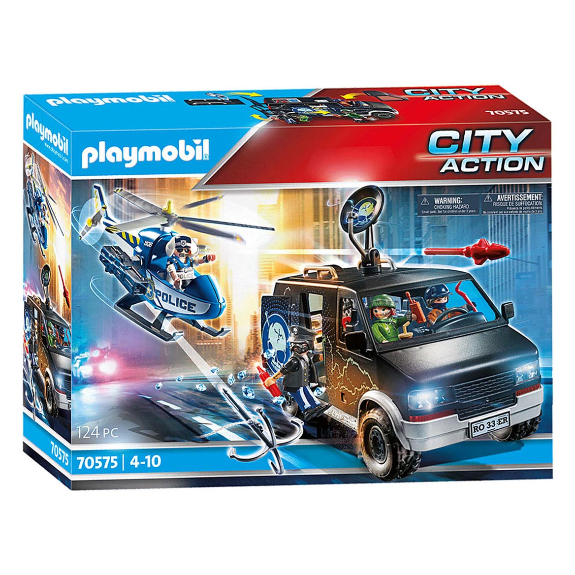 Playmobil City Politiehelikopter Achtervolging - 70575 Thimble Toys