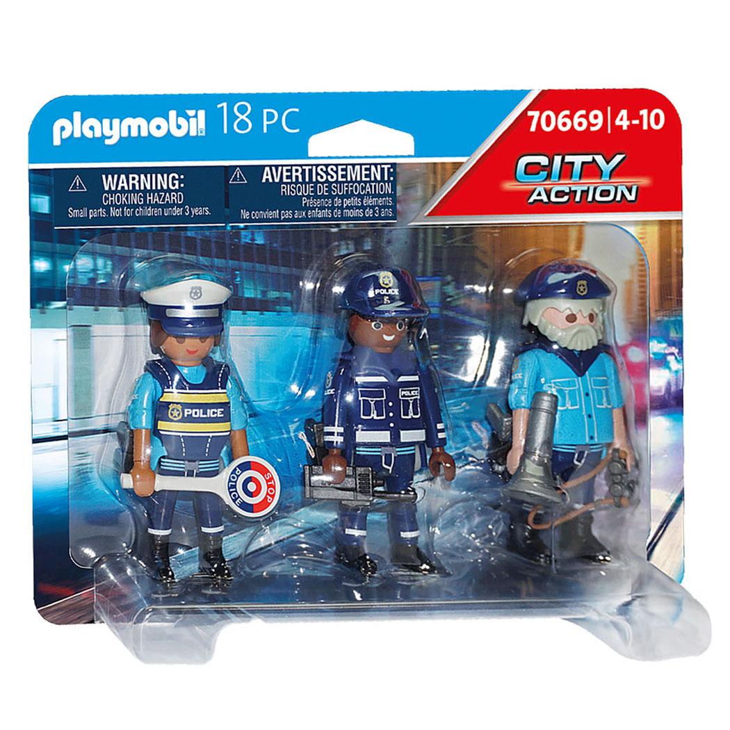 Gedetailleerd Moederland Rechtsaf Playmobil City Action Figurenset Politie - 70669 | Thimble Toys
