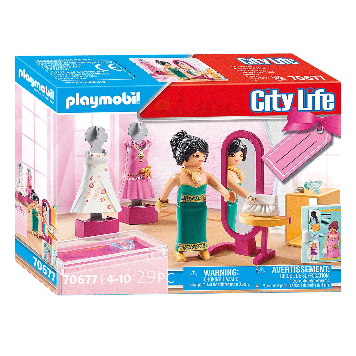 Gastvrijheid koel Bedelen Playmobil City Life Gift Set Festive Fashion Boutique - 70677 | Thimble Toys
