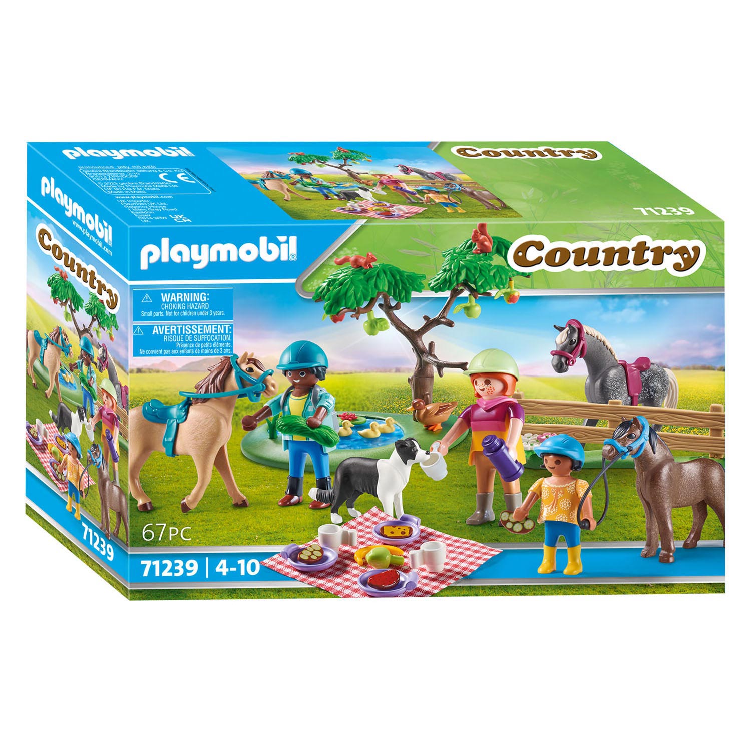uitglijden Gewend aan lokaal Playmobil Country 71239 Picknick excursie met paarden | Thimble Toys