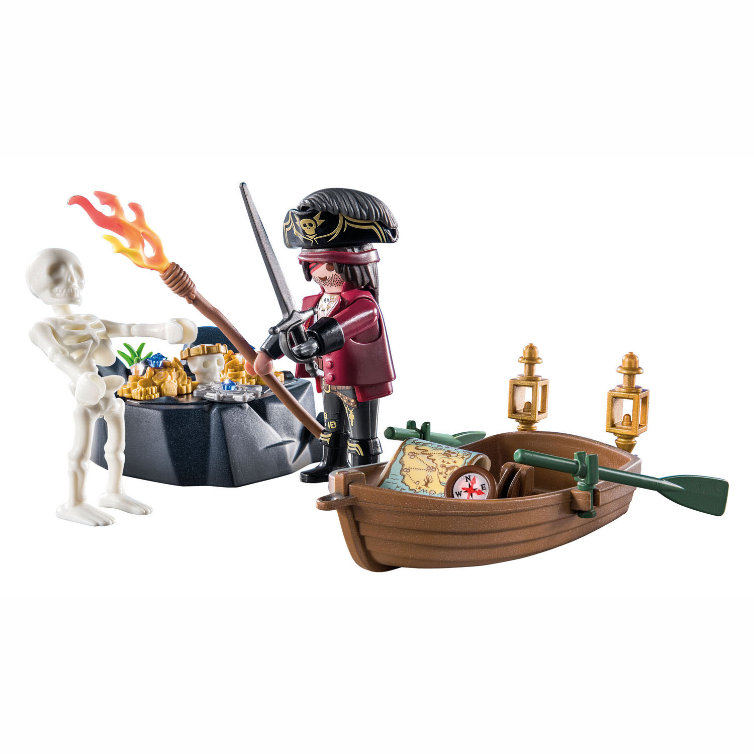 Playmobil Starterpack Pirate with Rowing Boat 71254 Toys