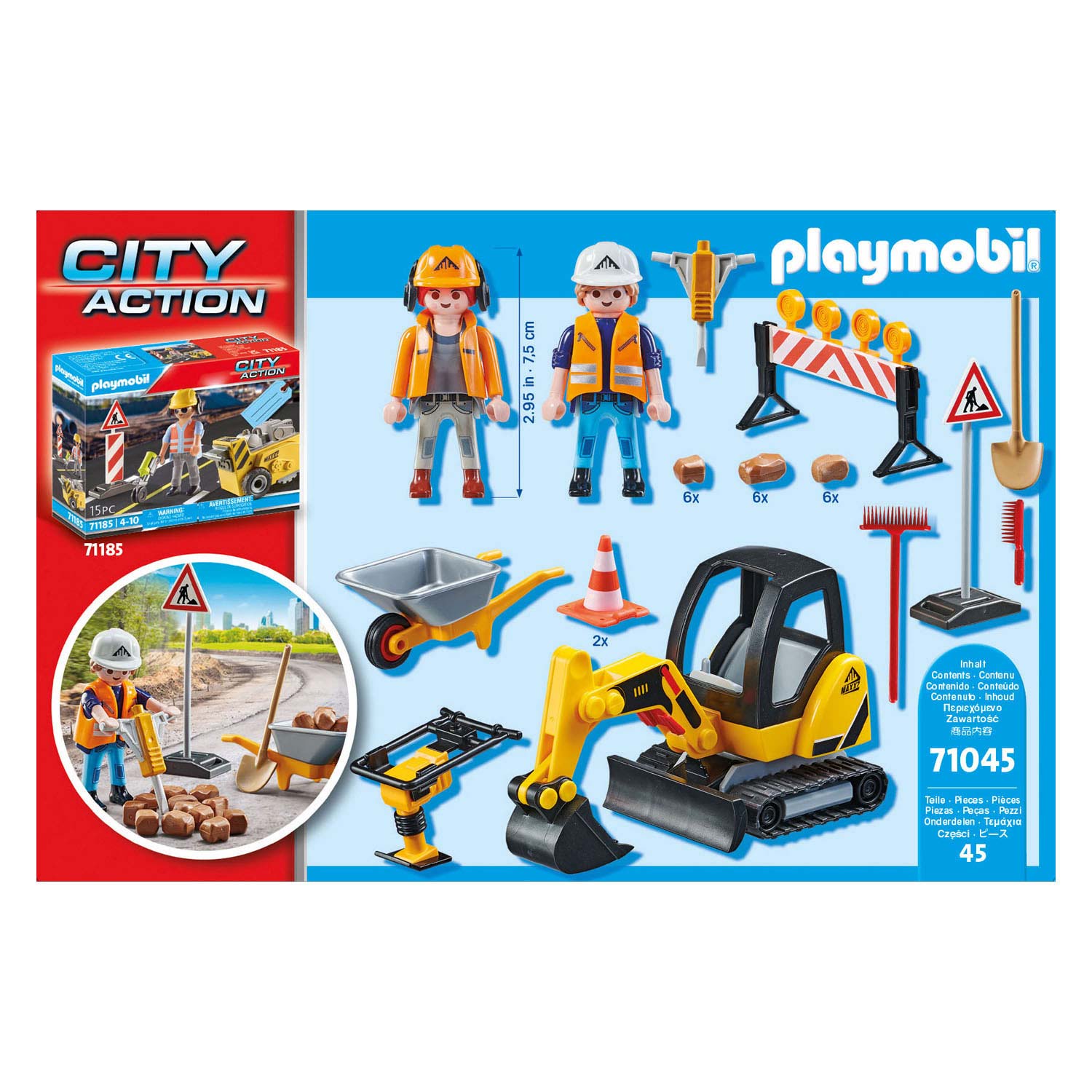 Playmobil City Action: Construction Worker Gift Set 71185