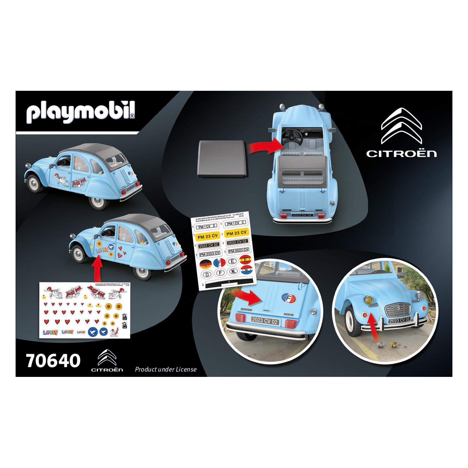 Playmobil-PLAYMOBIL CITROEN 2CV 70640(70640)
