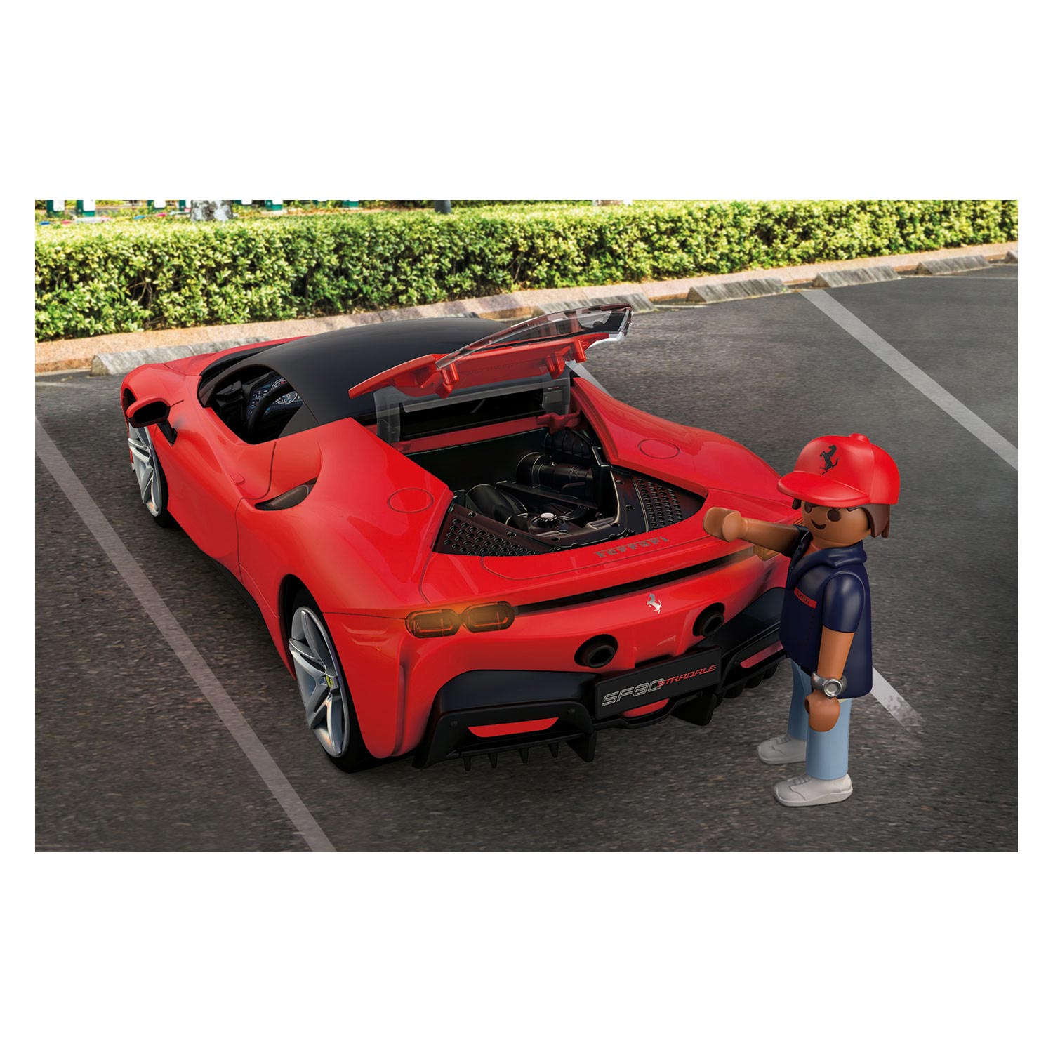 PLAYMOBIL 71020 Modern bil Ferrari SF90 Stradale, superbil, samlarobjekt  för bilentusiaster, leksak för samlare och lämpliga för barn i åldern 5+