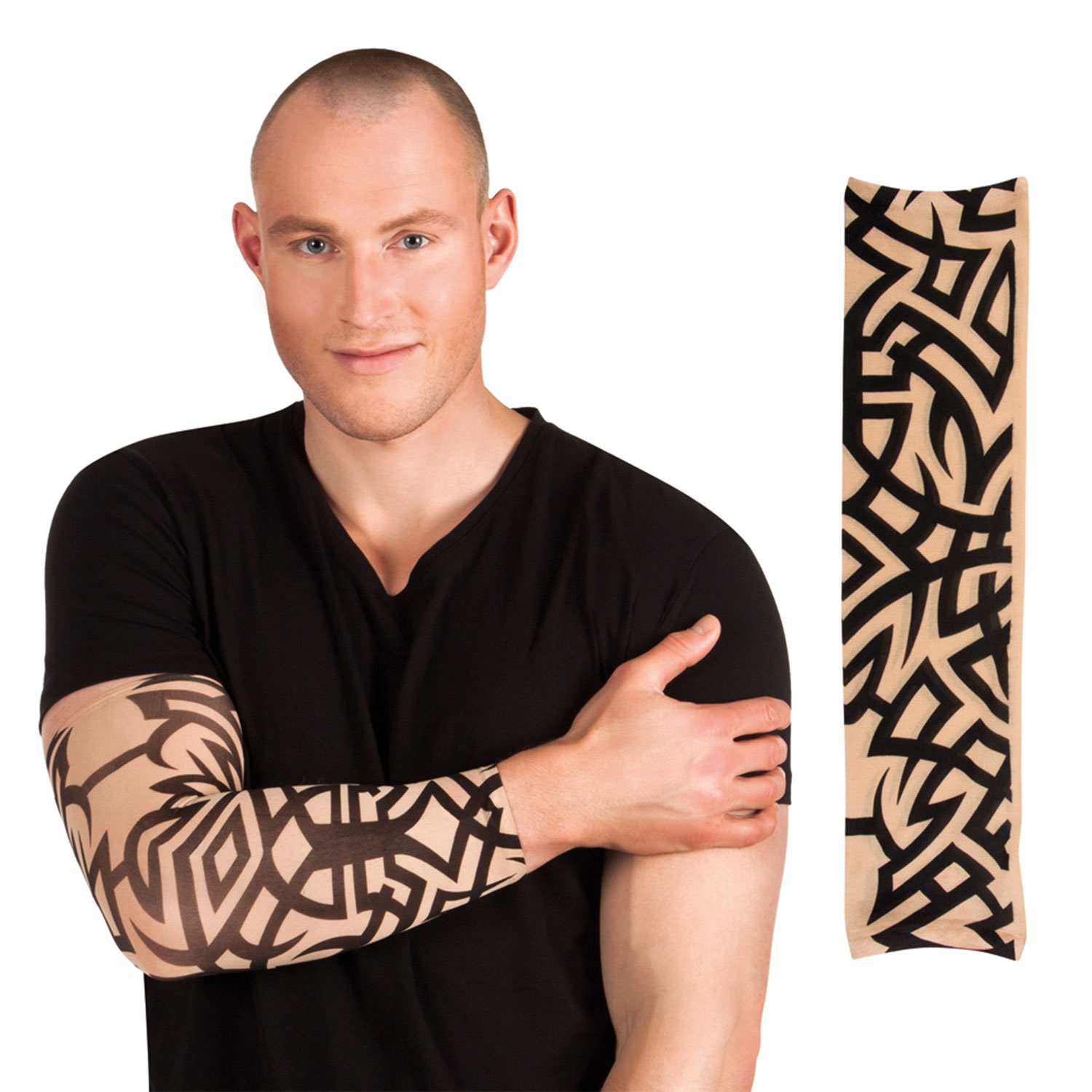 Large Full Arm Tattoo Stickers Men Adult Tattoo Body Art - Temu Bahrain