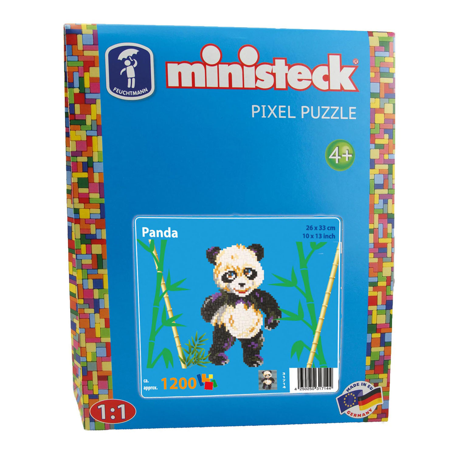 Op de kop van Scepticisme wetenschapper Ministeck Panda, 1200 pcs. | Thimble Toys