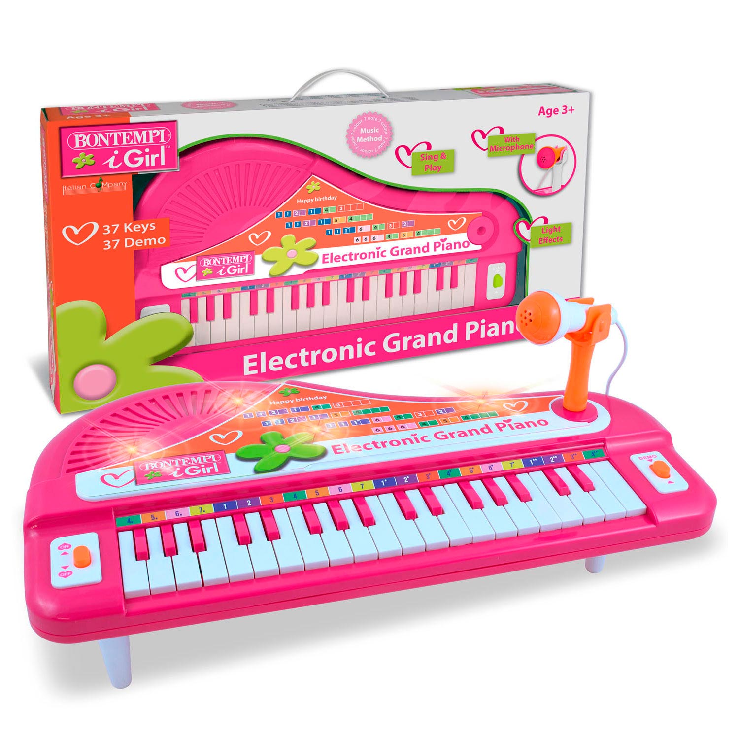 paar regiment rijkdom Bontempi Piano met Microfoon - Roze | Thimble Toys