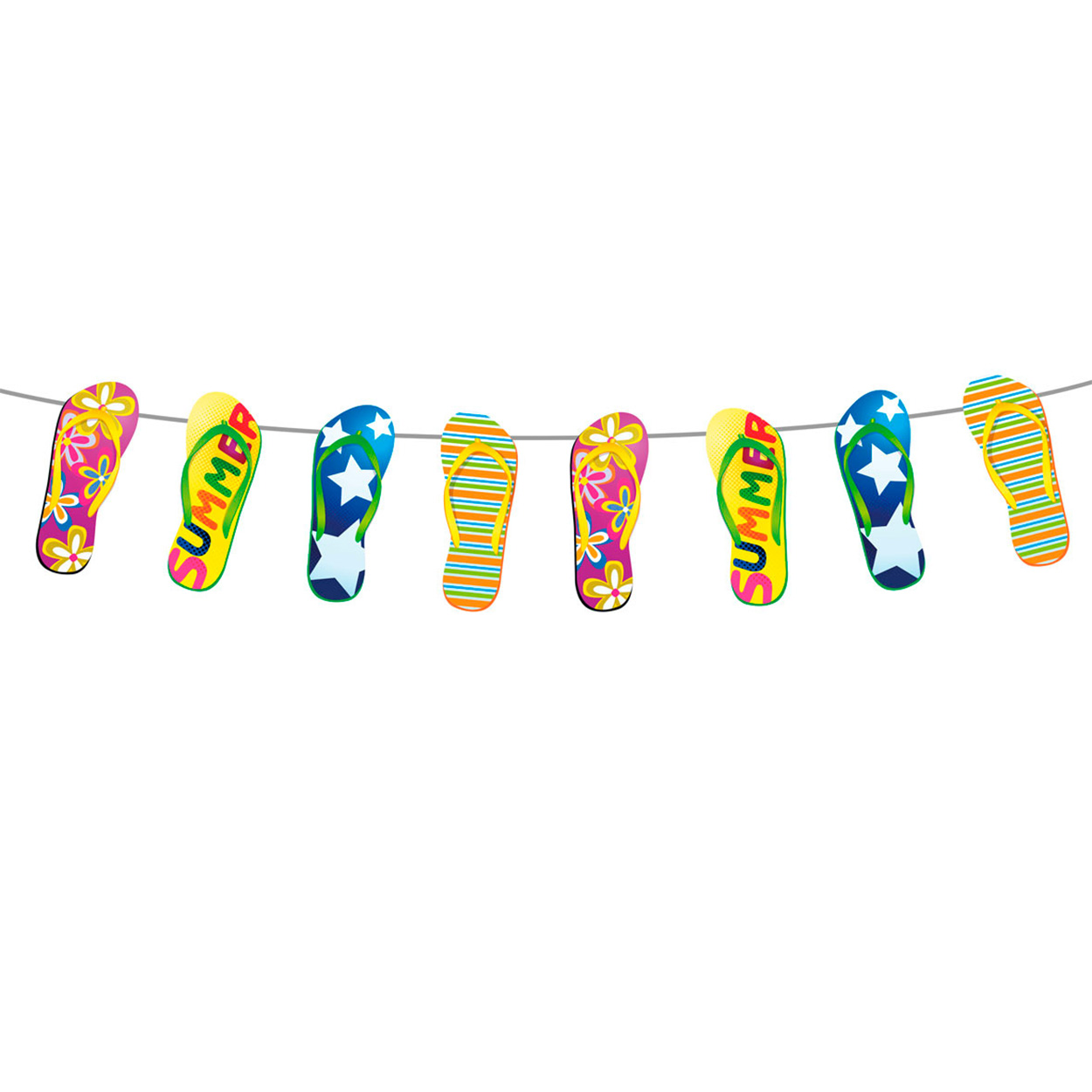 ik ben trots Bermad Wens Summer Party Garland Slippers, 10m. | Thimble Toys