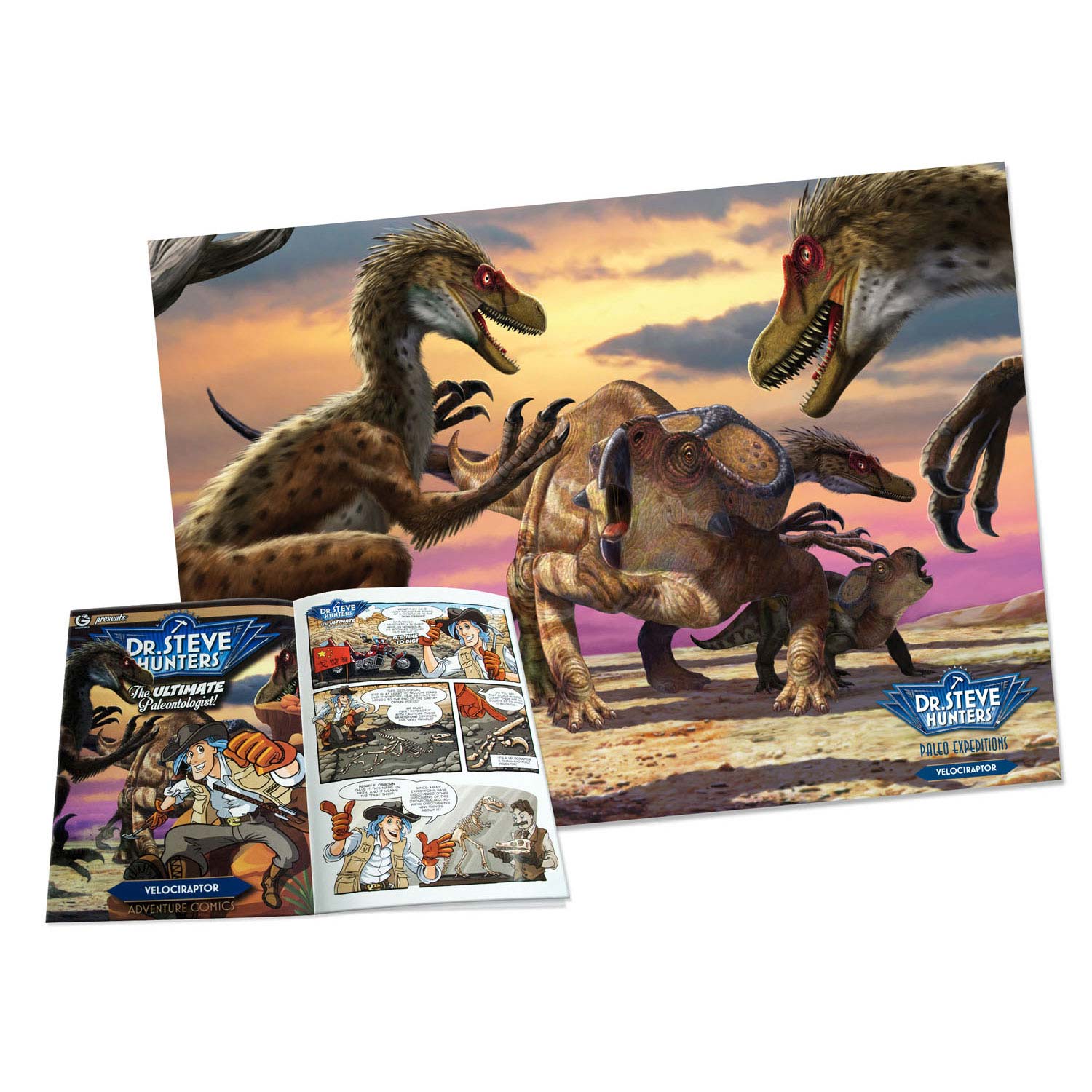 Geoworld Dino Excavation Kit - Velociraptor | Thimble Toys