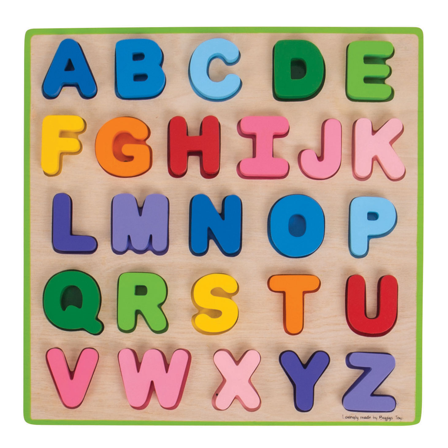 antiek diameter vanavond Bigjigs Wooden Alphabet Puzzle, 26pcs. | Thimble Toys