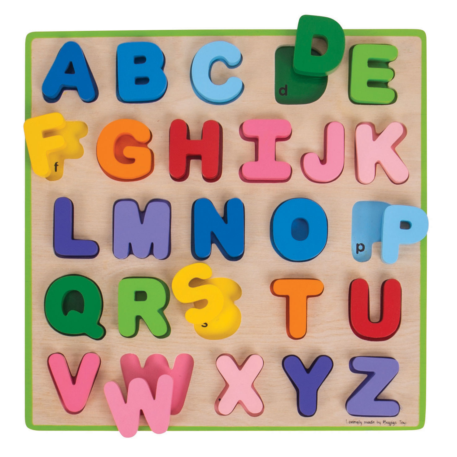 Bigjigs Wooden Alphabet Puzzle, 26pcs.