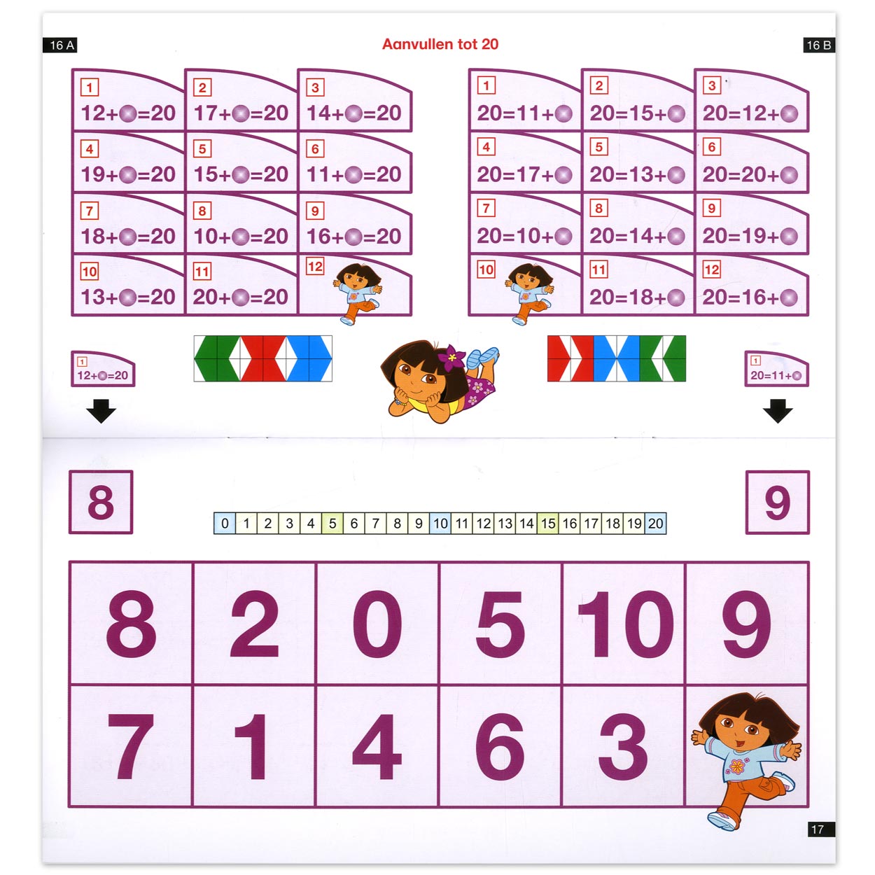 Bekijk het internet welzijn Integreren Mini Loco - Rekenen met Dora - Getallen tot 20 (6-7 jr.) | Thimble Toys