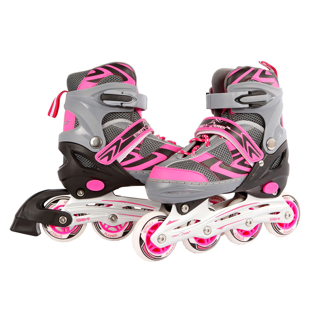 Cater Gelovige neutrale Children&#39;s Speed Skates Pink / Gray, size 31-34 | Thimble Toys