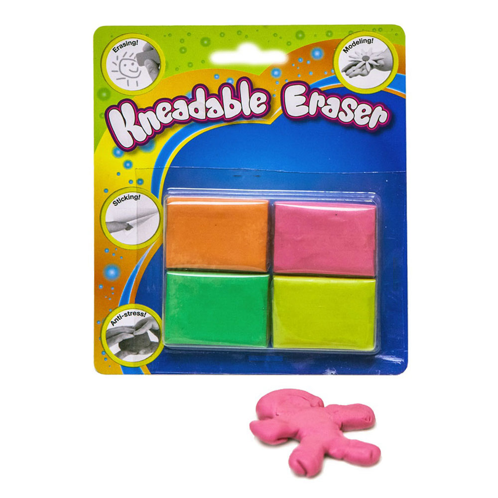 Kneadable Erasers, 4pcs.