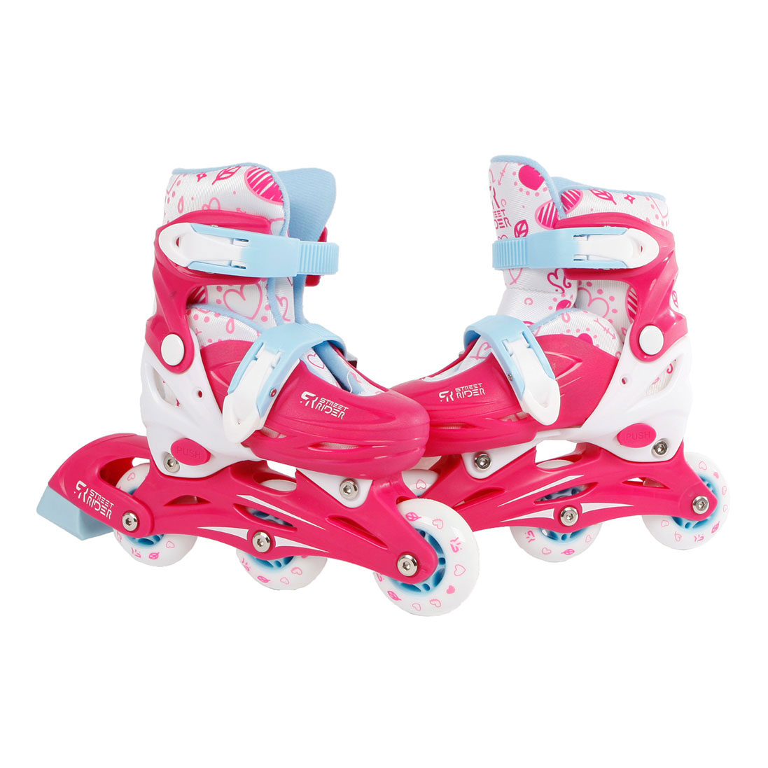 Larry Belmont eer Vrijwillig Street Rider Inline Inline Skates Pink, Size 26-29 | Thimble Toys