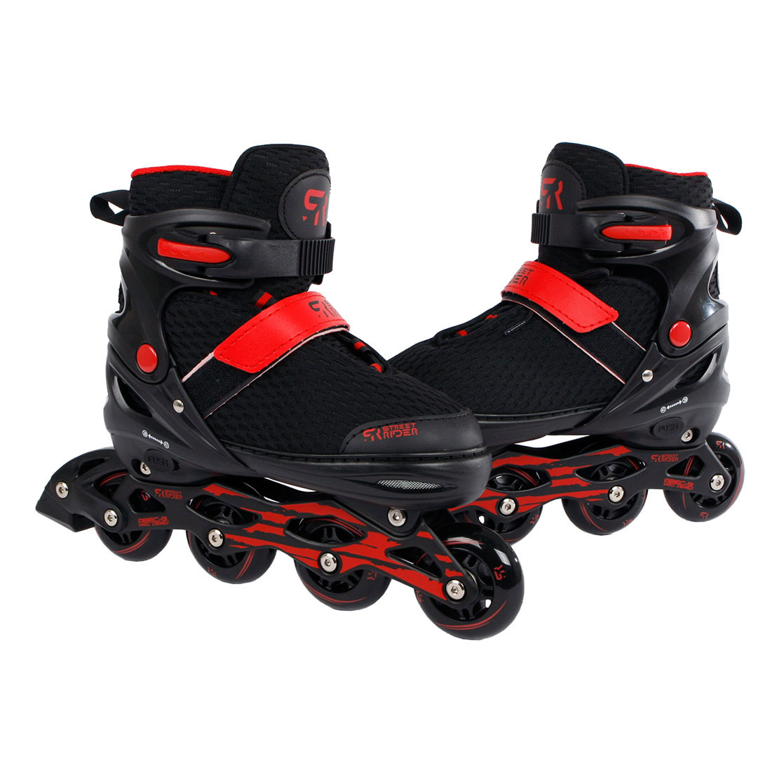 eigendom levering aan huis bom Street Rider Pro Inline Inline Skates Black, Size 30-33 | Thimble Toys