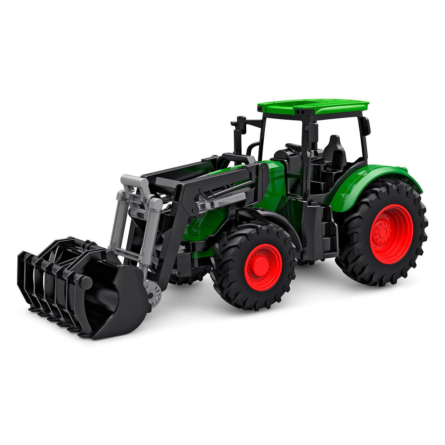 Klein Zij zijn Banket Kids Globe Tractor met Frontlader - Groen | Thimble Toys