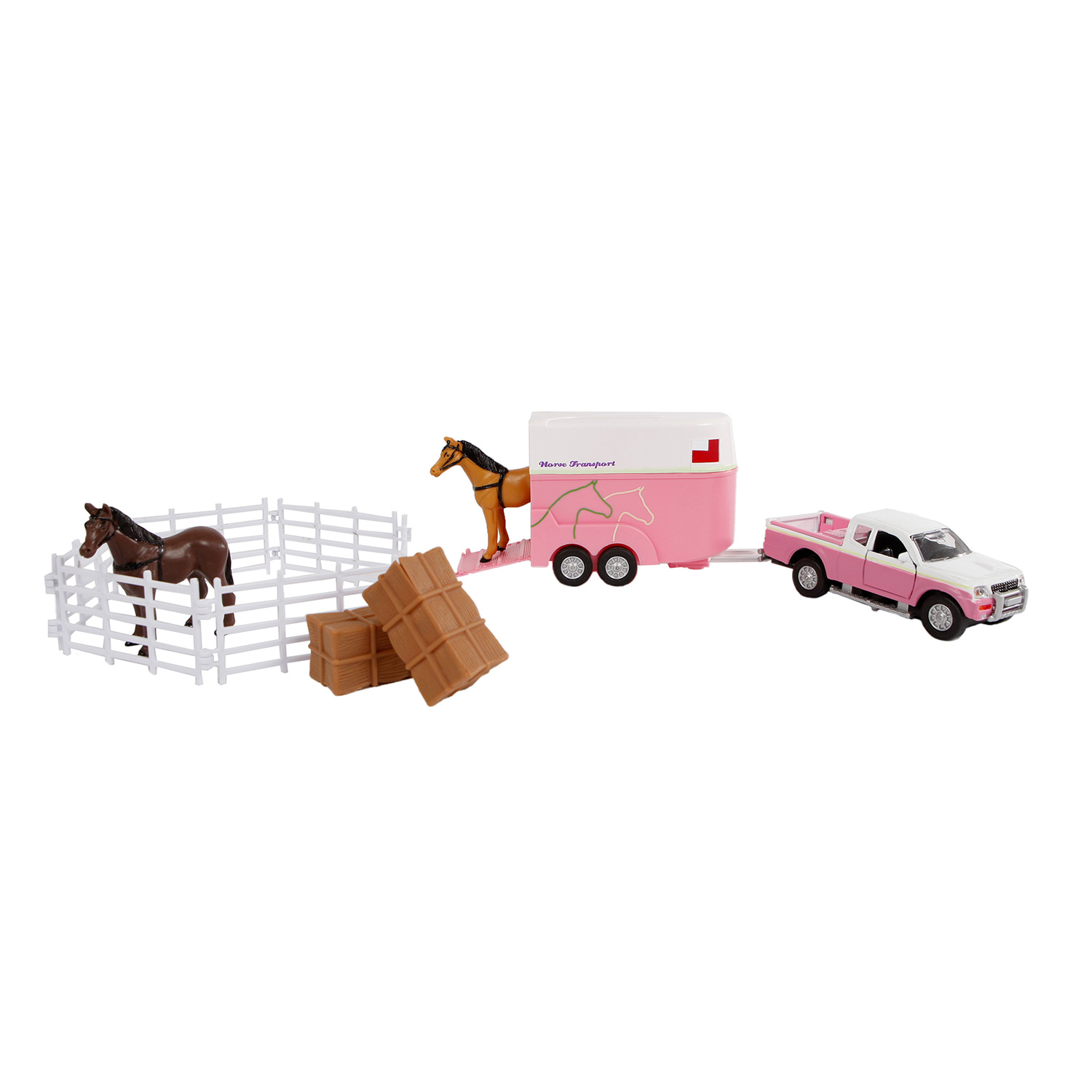 stok Bek Monteur Kids Globe Mitsubishi with Horse trailer | Thimble Toys
