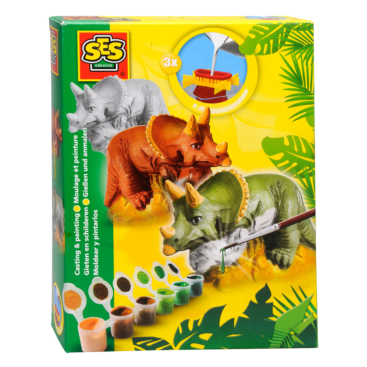 buik NieuwZeeland Opschudding SES Gips Gieten - Triceratops | Thimble Toys