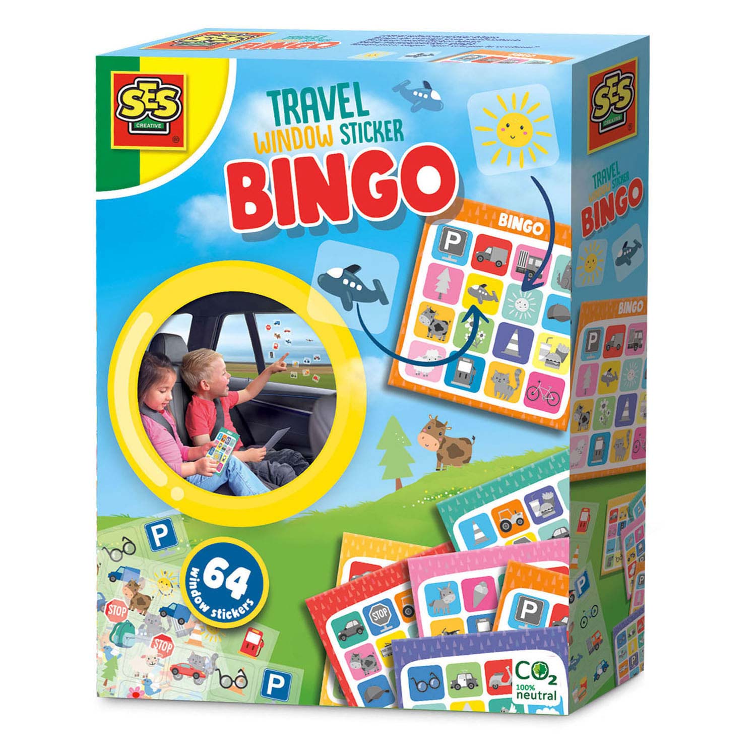 Vergelijken Mellow Ingrijpen SES Travel game Window sticker Bingo | Thimble Toys