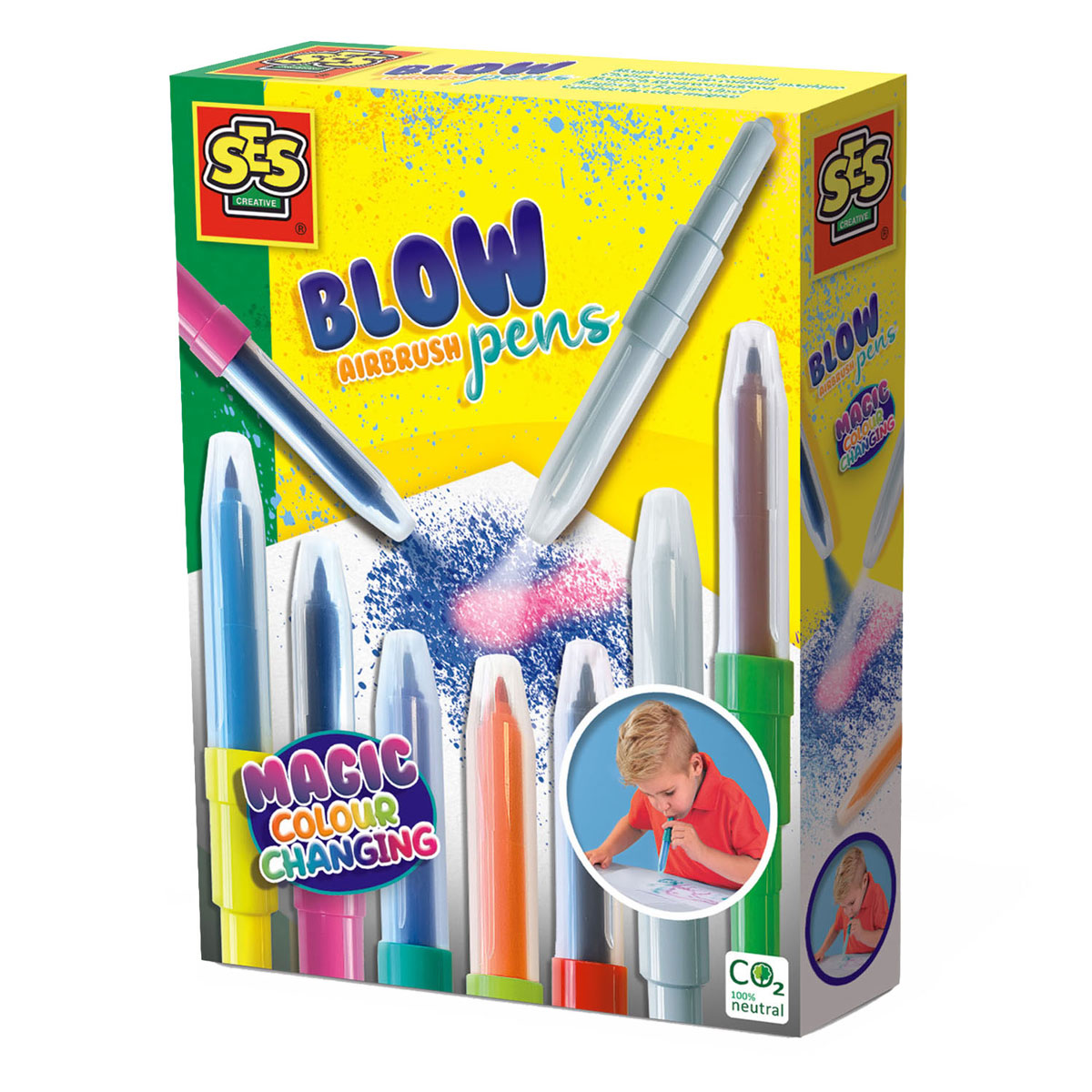 Kids Blow Pens Blow Drawing Pens Blow Colouring Pens Kids Airbrush